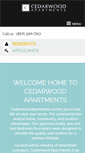 Mobile Screenshot of cedarwoodapartmentslexington.com